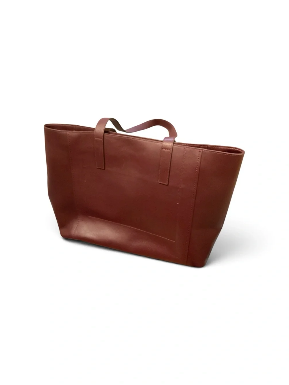 Cole Haan Grand Series Burgundy Pebbled Leather Shopper Tote NWOT